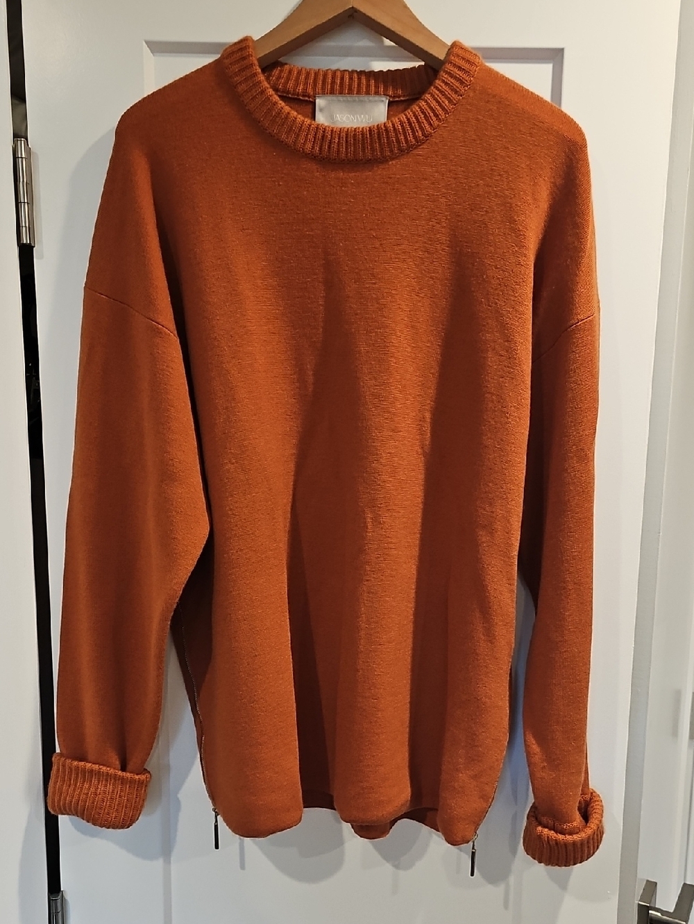 Jason Wu Crewneck Sweater With Zip Sides